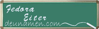 Fedora Eiter Visitenkarte